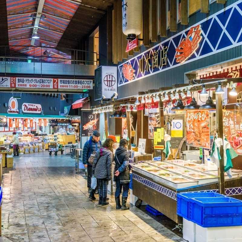 Kanazawa shore trips - Local market food