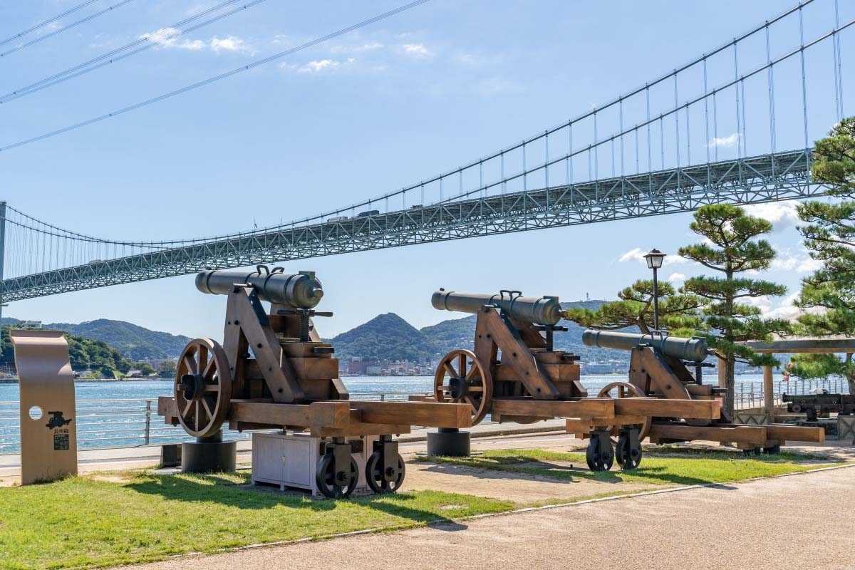 Kanmon Bridge from Shimonoseki port