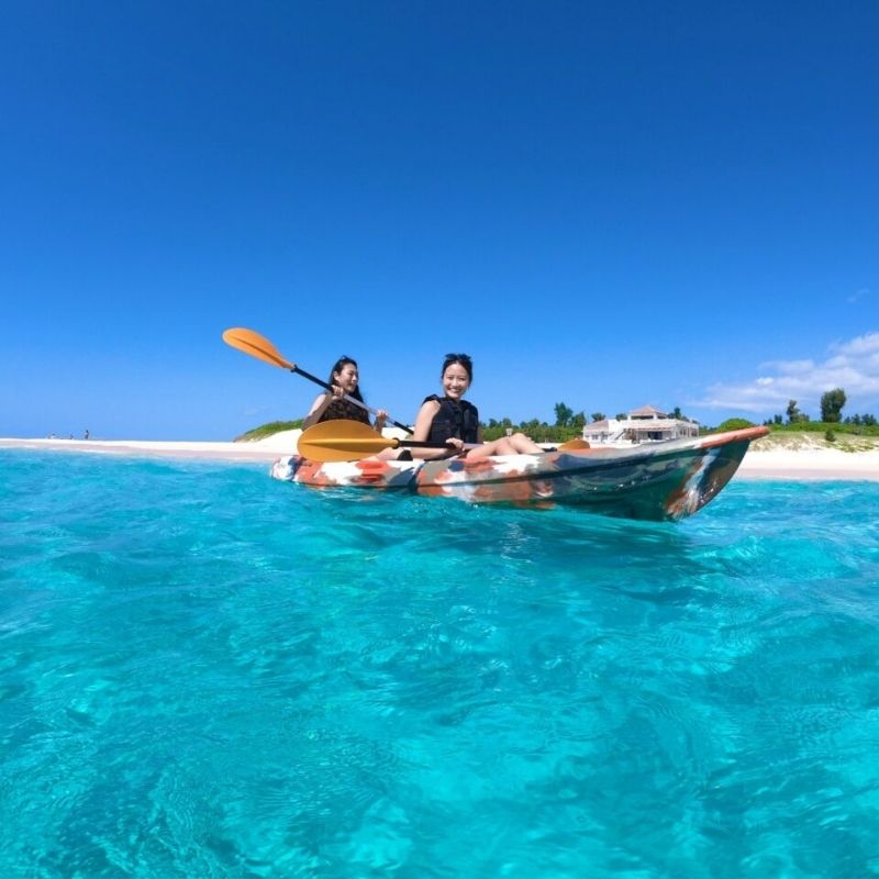 Kayaking on Miyakojima shore excursions