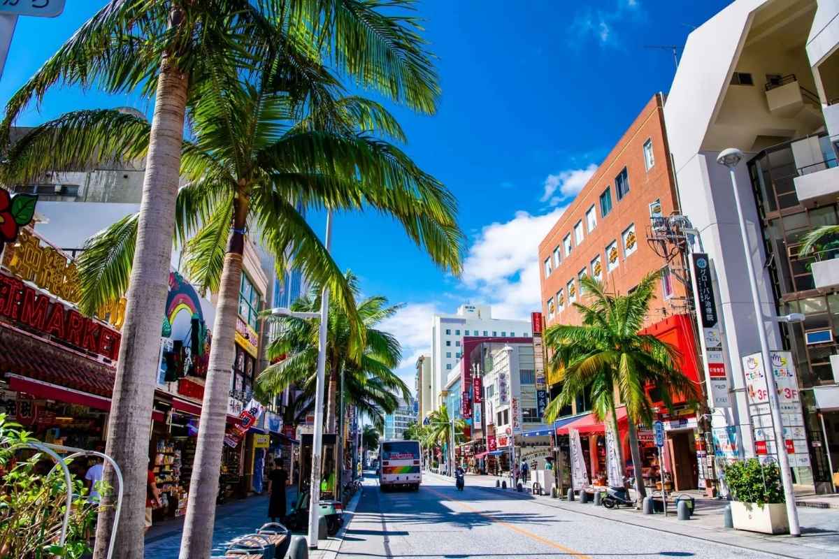 Kokusai Street on Okinawa shore tours