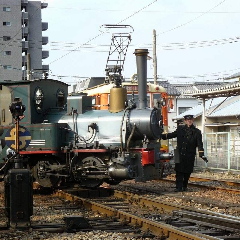 Vintage train on Matsuyama shore excursions