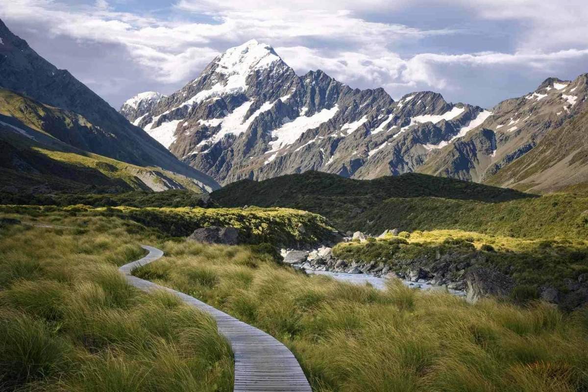 Aoraki Mount Cook National Park in New Zealand