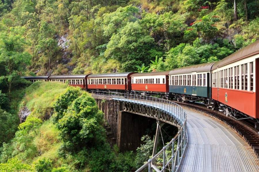 Get around Australia by train