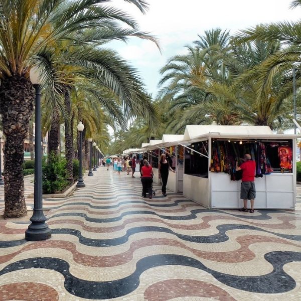 Marble-Tiled Explanada on Alicante shore trips