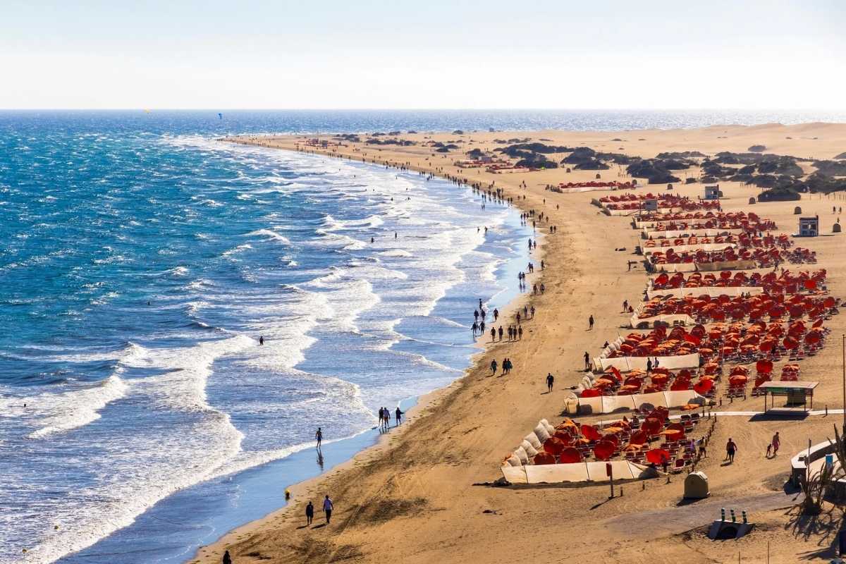 Playa de Maspalomas beach destination in Spain