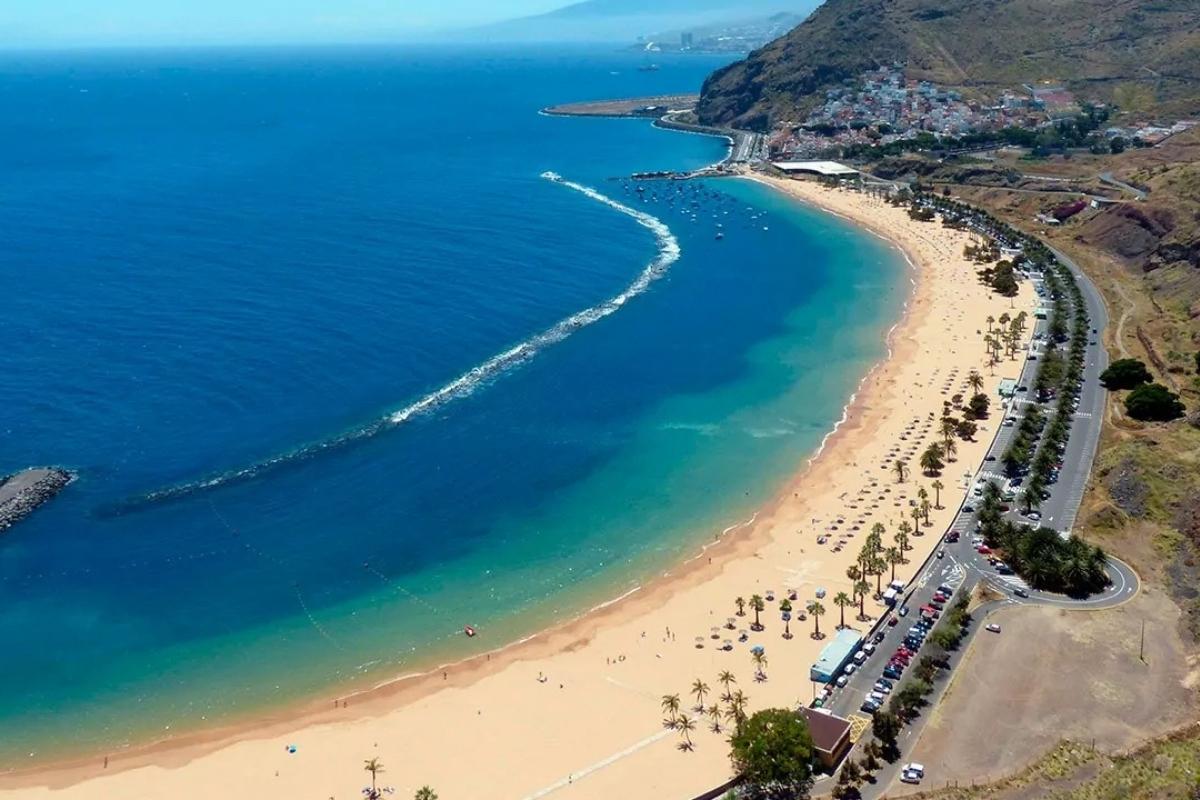 Playa de las Teresitas beach in Spain