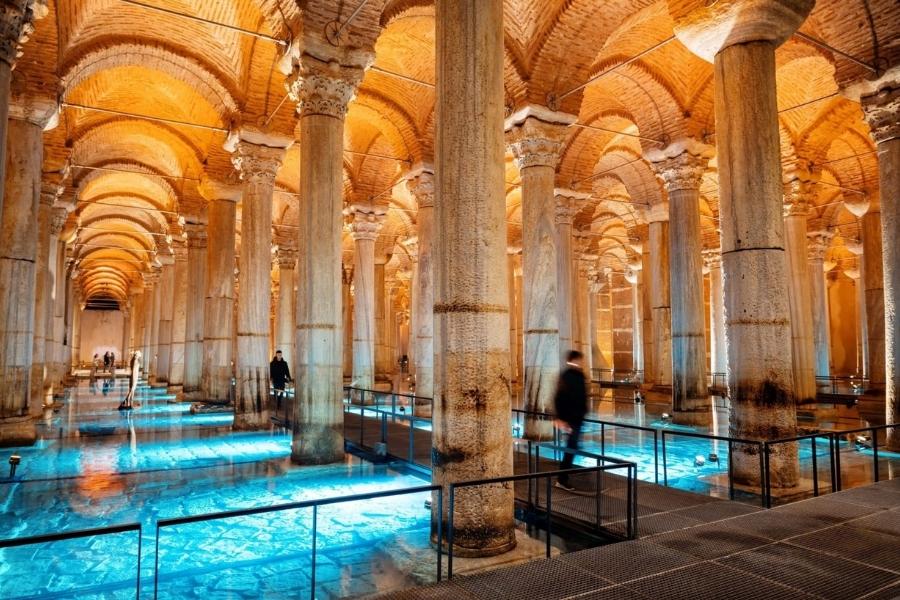 Basilica Cistern on Istanbul port excursions