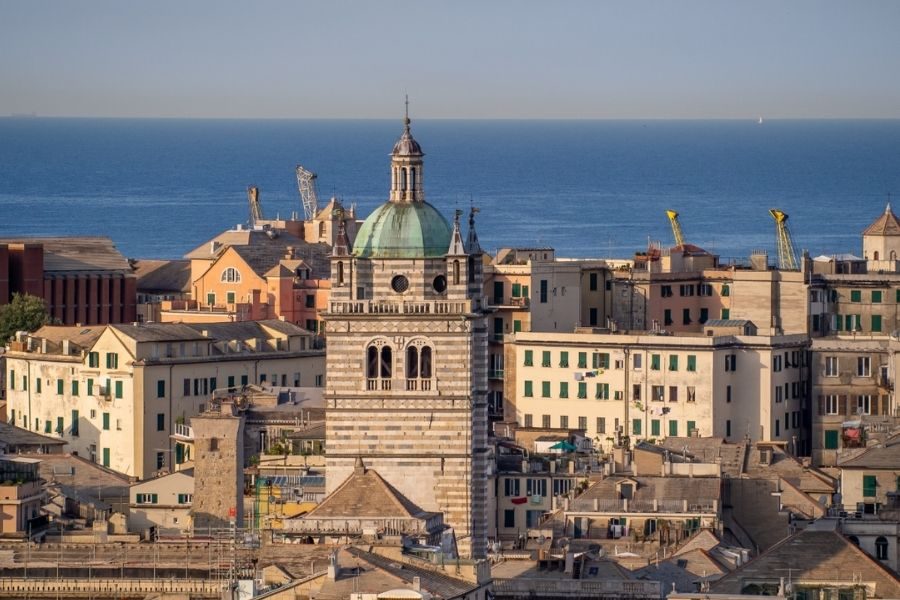 Castelletto viewpoint on Genoa cruise excursions