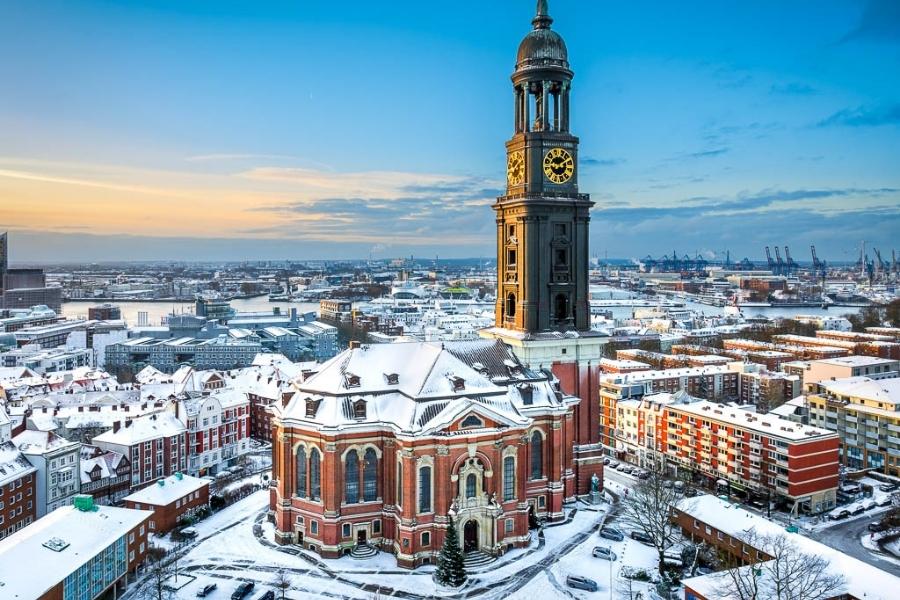 St. Michael’s Church on Hamburg port excursions