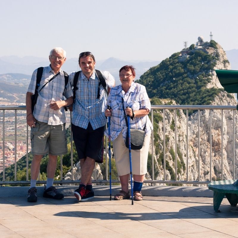 Guests on Gibraltar day tours from port