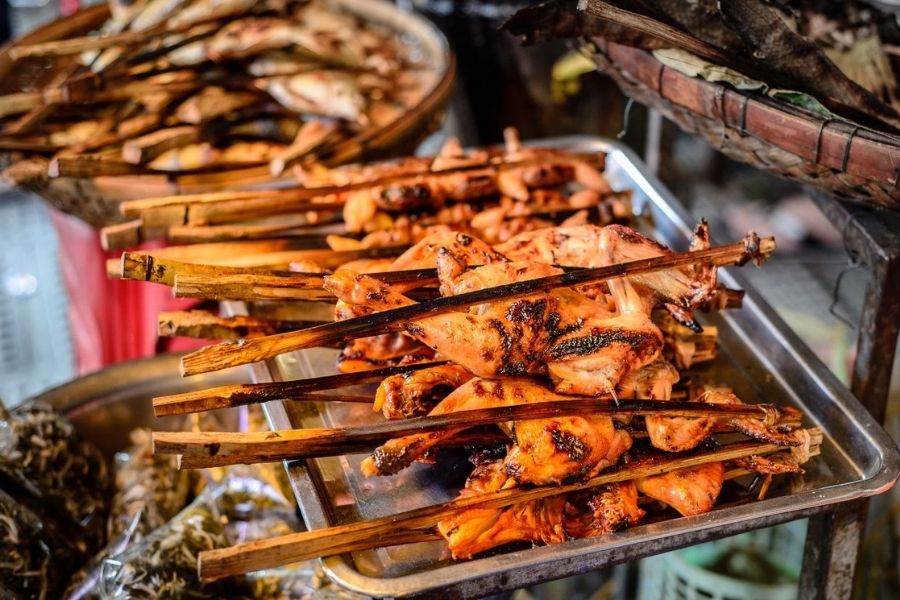 Local food in Southeast Asia from daily life