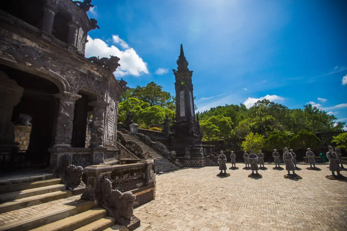 Khai Dinh imperial tomb in Hue, Vietnam