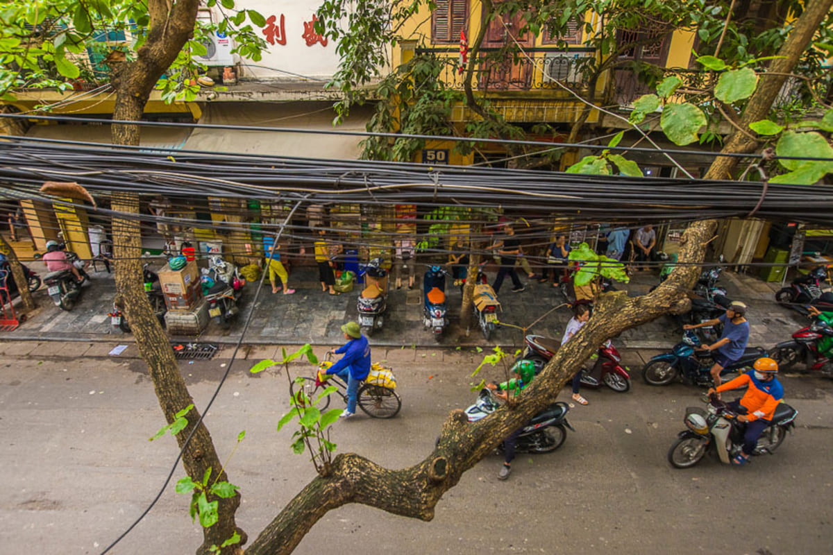 Street scene in Hanoi’s Old Quarter